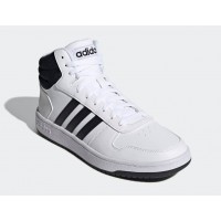 Зимние кроссовки Adidas Hoops 2.0 высокие белые